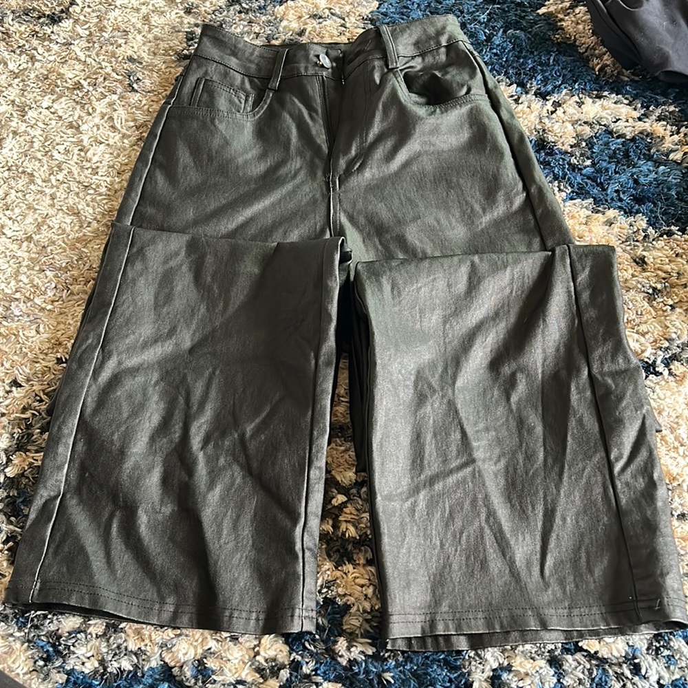 Black leather SHEIN pants
